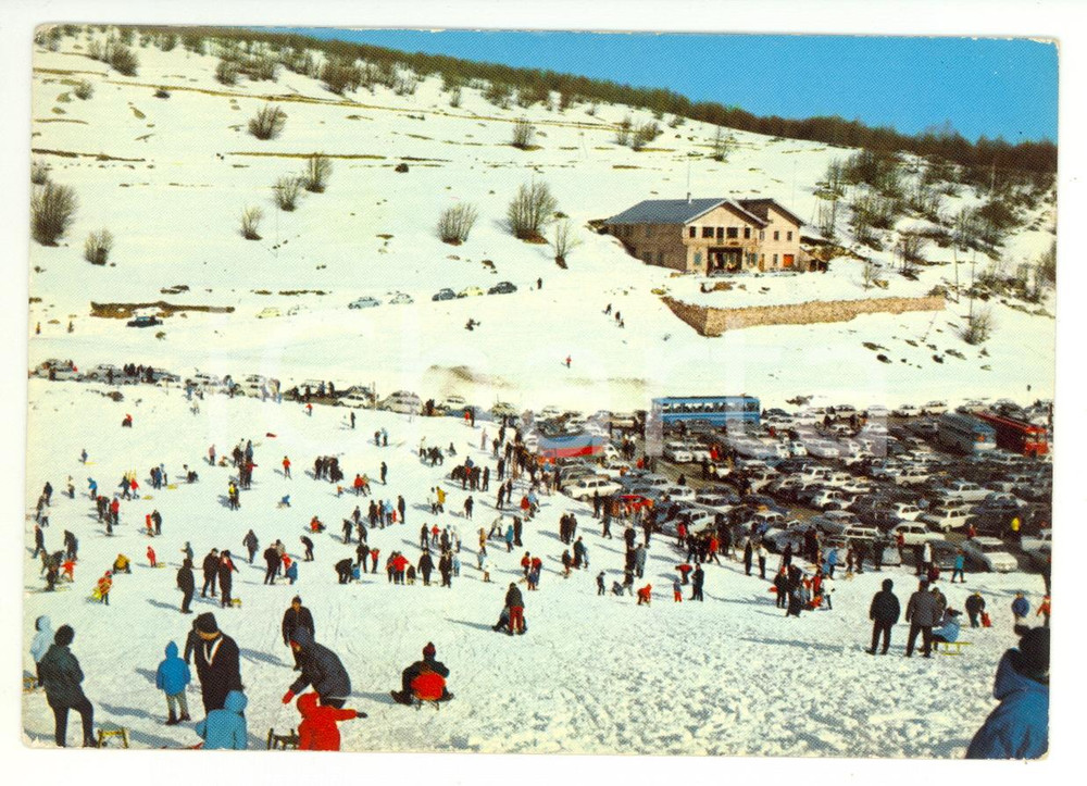 Cartolina originale da collezione 1969 PRETORO (CH) Passo LANCIANO Piste sci Rifugio PAOLUCCI CAI *Cartolina FG VG 1