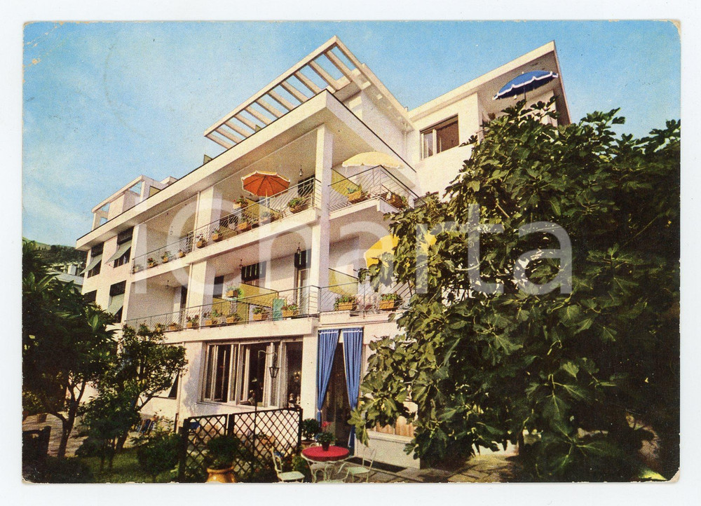 Cartolina originale da collezione 1965 GENOVA NERVI Hotel VIDA Cartolina postale VINTAGE FG VG 1