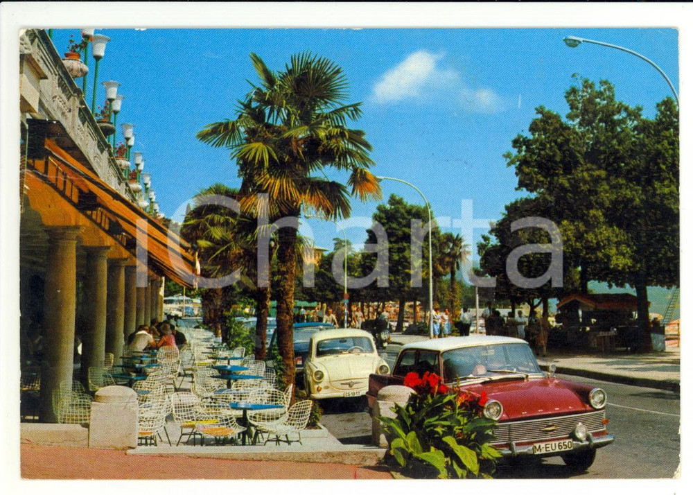 Cartolina originale da collezione 1968 OPATIJA / ABBAZIA (CROATIA) Hotel SLAVIJA *Cartolina postale ANIMATA FG VG 1