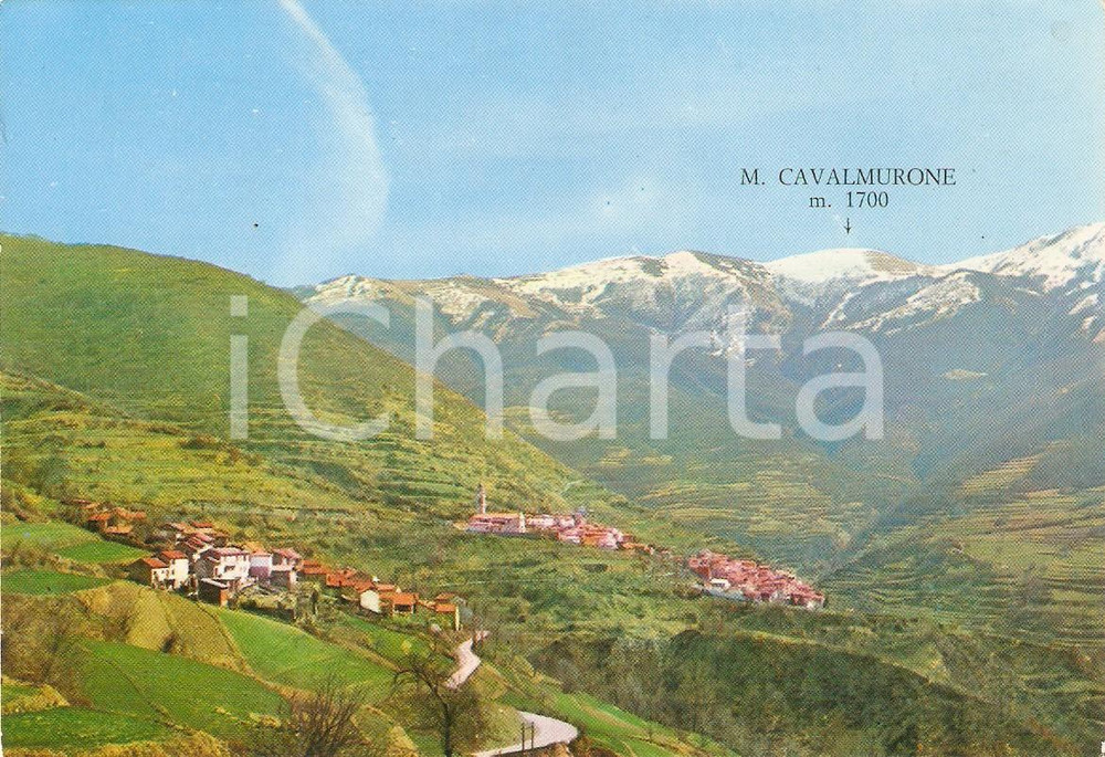 Cartolina originale da collezione 1965 ca CABELLA LIGURE AL Capanne di Cosola e Monte Cavalmurone Cartolina FG 1