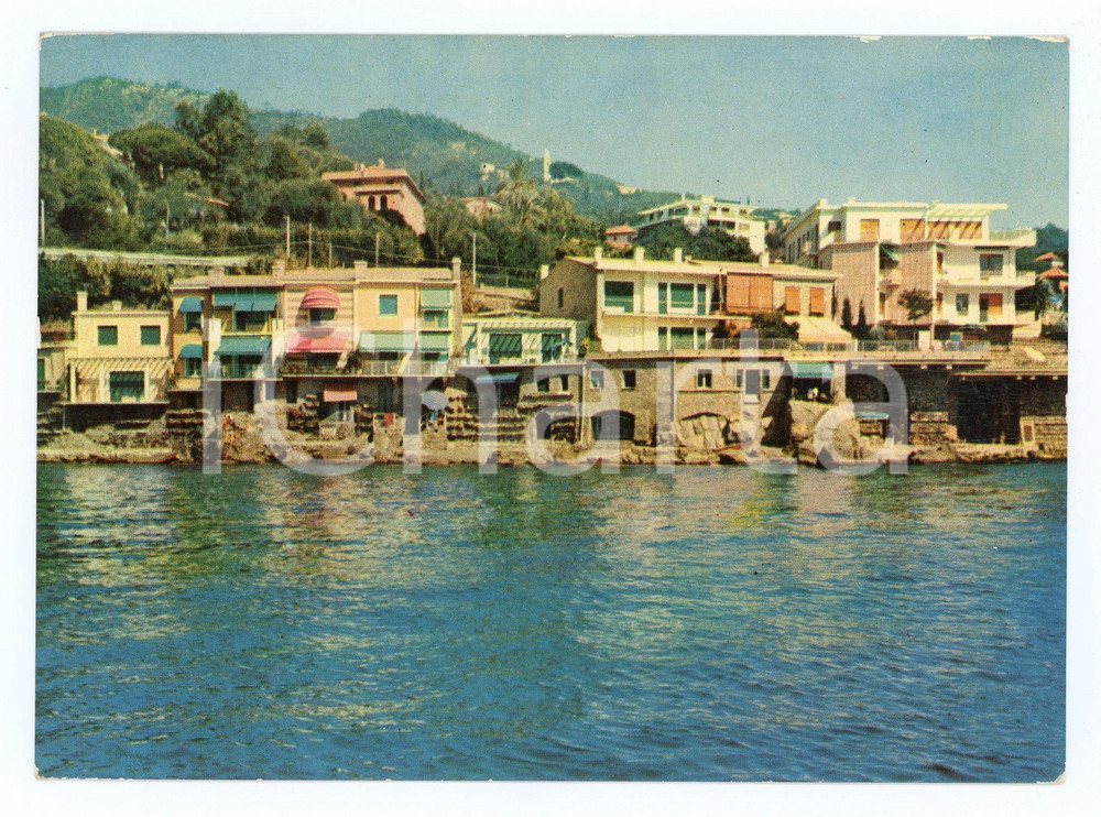 Cartolina originale da collezione 1959 RAPALLO GE Golfo del TIGULLIO Veduta dal mare Cartolina FG VG 1