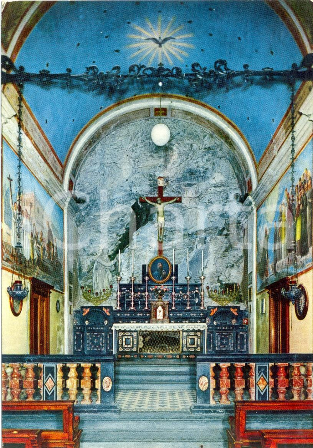 Cartolina originale da collezione 1962 VERCURAGO LC Santuario SAN GIROLAMO EMILIANI a SOMASCA Cartolina FG VG 1