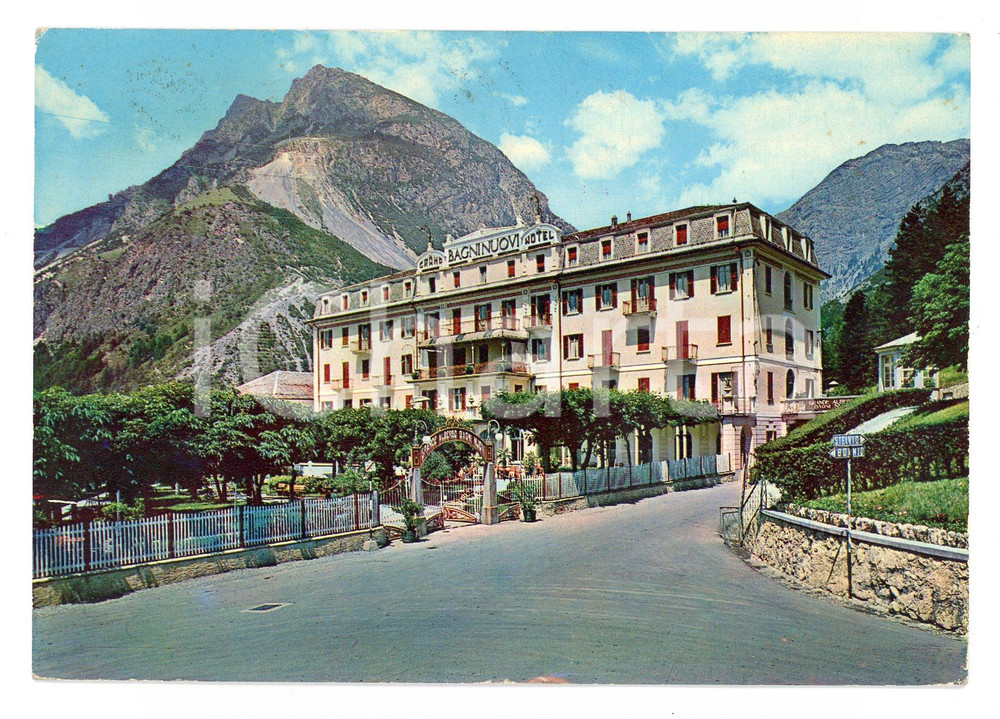 Cartolina originale da collezione 1960 BORMIO (SO) Grand Hotel BAGNI NUOVI e panorama *Cartolina VINTAGE FG VG 1