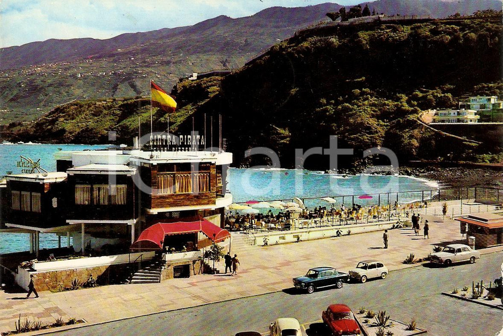 Cartolina originale da collezione 1967 PUERTO DE LA CRUZ TENERIFE Playa Martianez e Cintra Pirata Cartolina FG 1