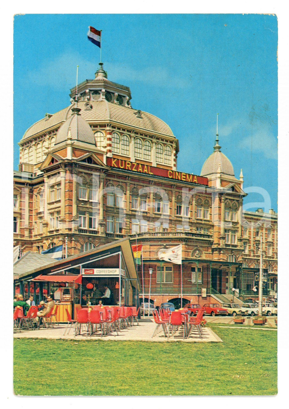 Cartolina originale da collezione 1970 SCHEVENINGEN (OLANDA) Il Cinema KURZAAL alla Kurhaus *Cartolina VINTAGE FG 1