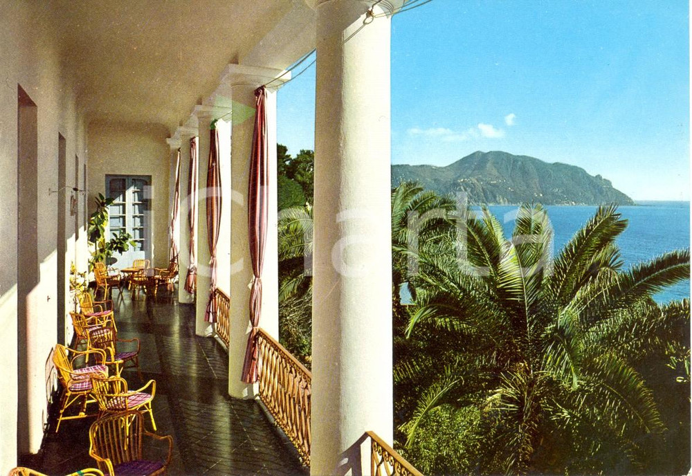 Cartolina originale da collezione 1975 ca SORI GE Villa MARINA Istituto MARCELLINE Veranda Cartolina FG NV 1