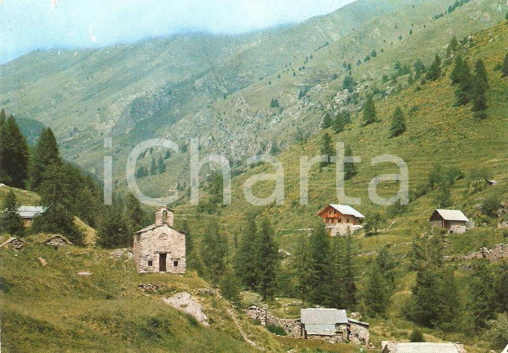 Cartolina originale da collezione 1970 ca BRIGA ALTA CN Frazione UPEGA Madonna della Neve Cartolina FG VG 1