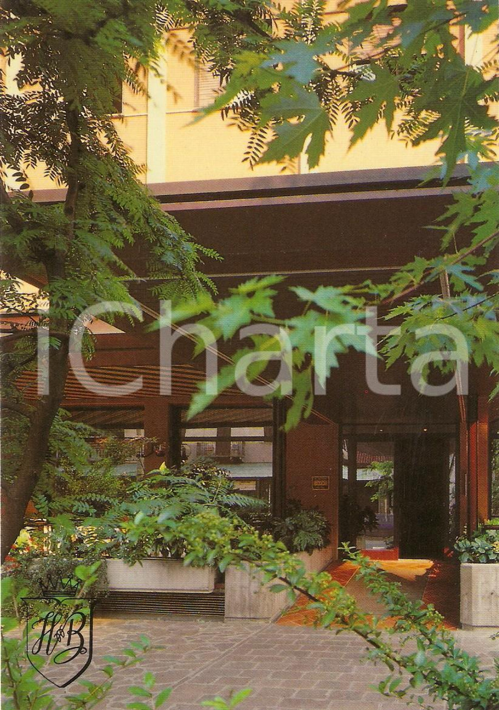 Cartolina originale da collezione 1988 DARFO BOARIO TERME BS Hotel BRESCIA Ingresso Cartolina FG NV 1