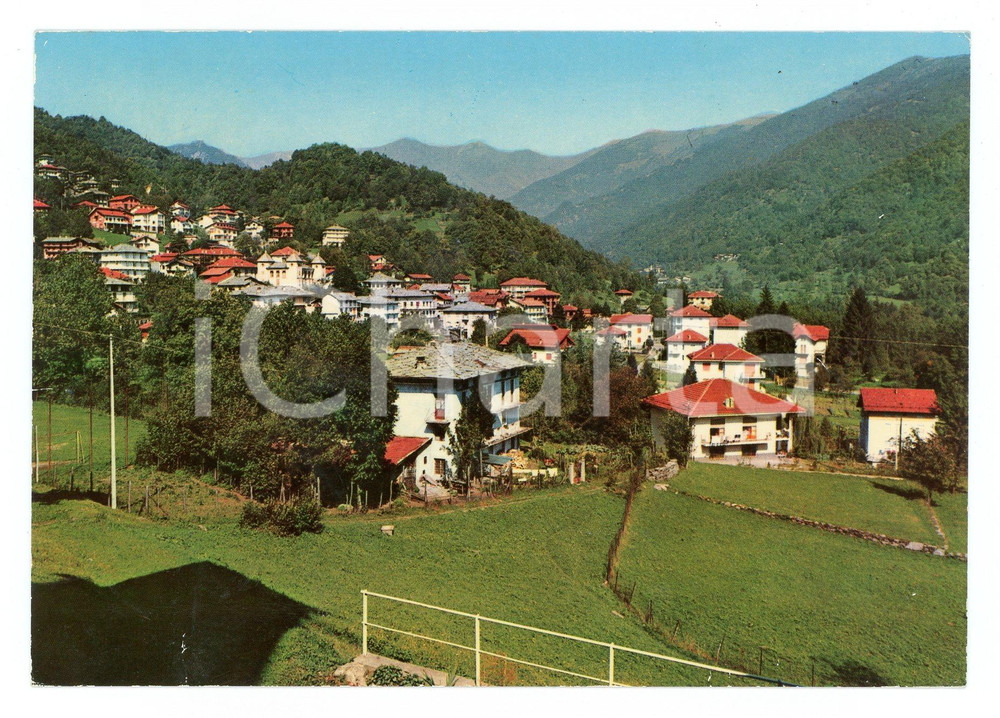 Cartolina originale da collezione 1972 MEZZENILE TO Veduta panoramica vallata e abitato Cartolina FG VG 1