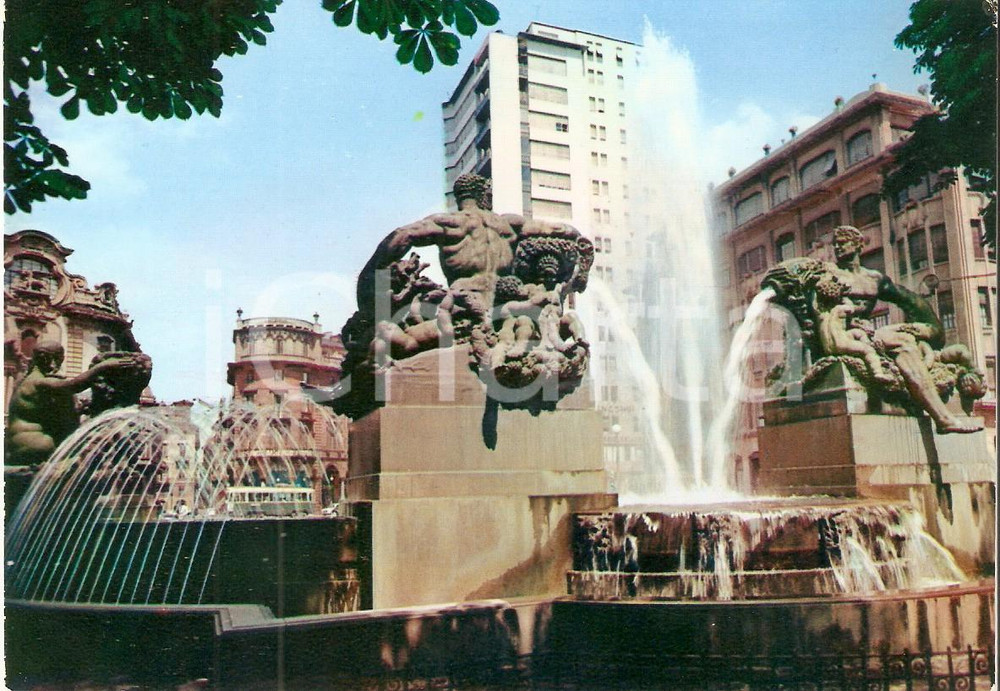 Cartolina originale da collezione 1958 TORINO Fontana Angelica  Congresso ROTARY 184° Distretto Cartolina FG NV 1