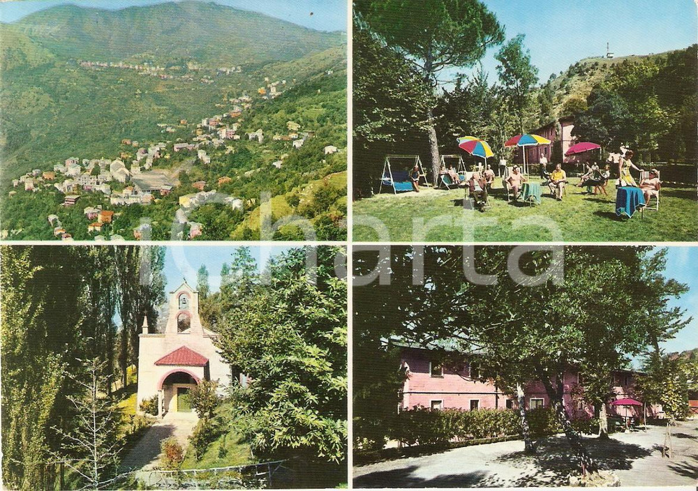 Cartolina originale da collezione 1971 USCIO GE Colonia della salute Carlo Arnaldi  Vedutine Cartolina FG VG 1