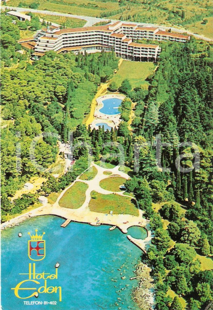 Cartolina originale da collezione 1965 ca ROVIGNO / ROVINJ (CROAZIA) Hotel Eden *Cartolina FP VG 1