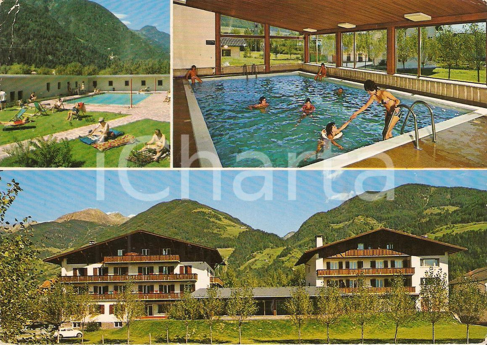 Cartolina originale da collezione 1974 GAIS BEI BRUNECK Gasthof WINDSCHAR vedutine Cartolina VINTAGE FG VG 1