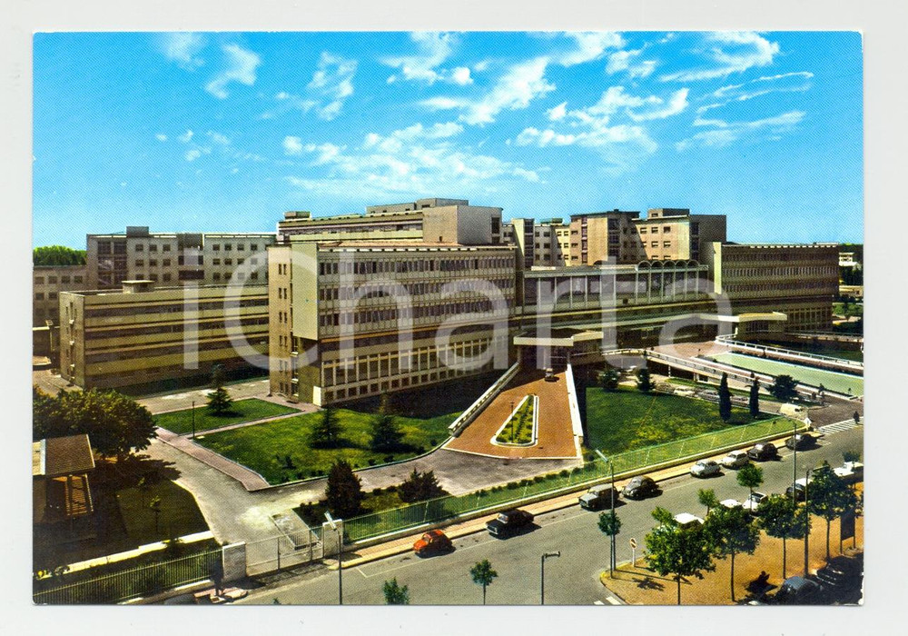 Cartolina originale da collezione 1970 ca VERCELLI Nuovo Ospedale Maggiore Veduta aerea Cartolina VINTAGE FG NV 1