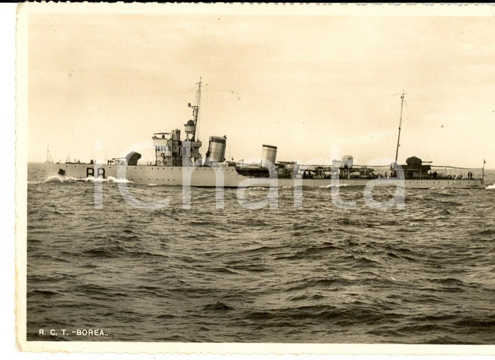 Cartolina originale da collezione 1937 MARINA MILITARE Regio cacciatorpediniere BOREA Cartolina FG NV 1