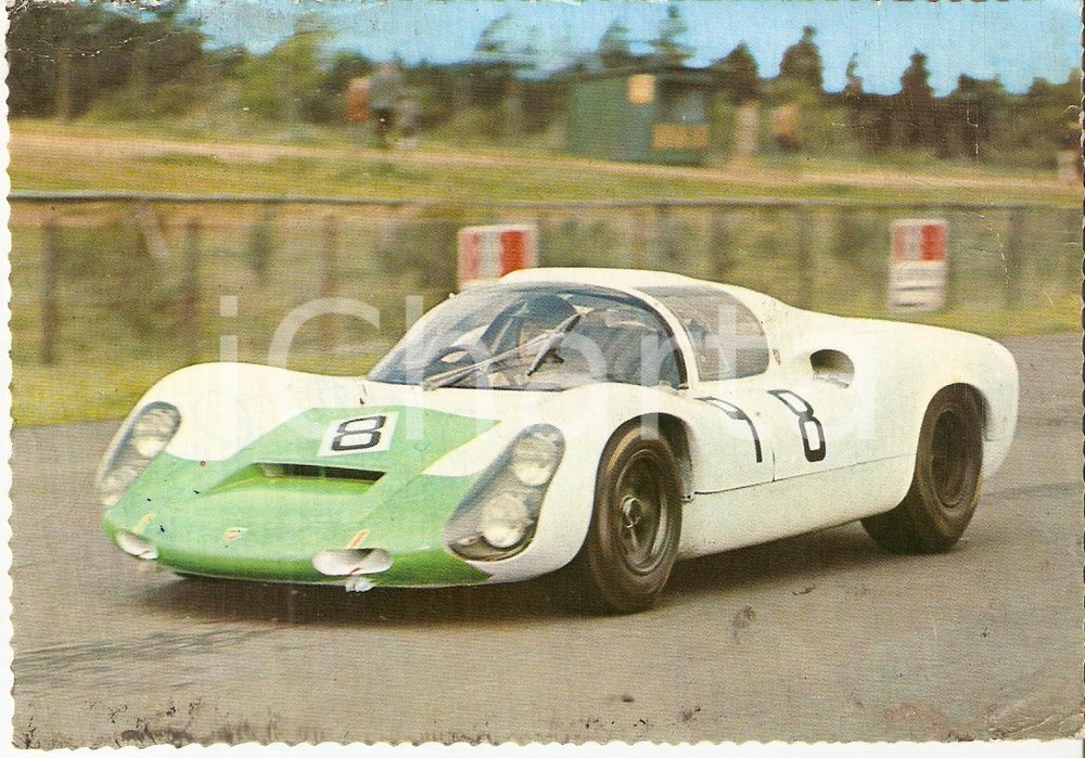 Cartolina originale da collezione 1975 ca PORSCHE 2200 Auto da corsa Cartolina FG NV 1