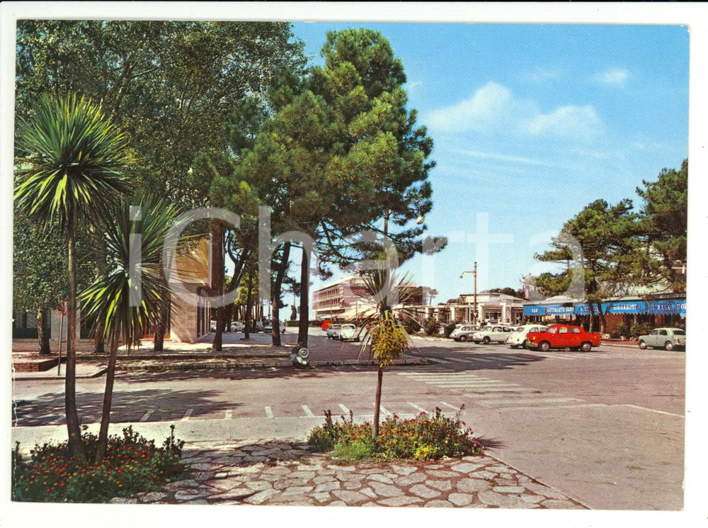 Cartolina originale da collezione 1967 TIRRENIA PI Viale della Stazione Piazza BELVEDERE Cartolina VINTAGE FG VG 1