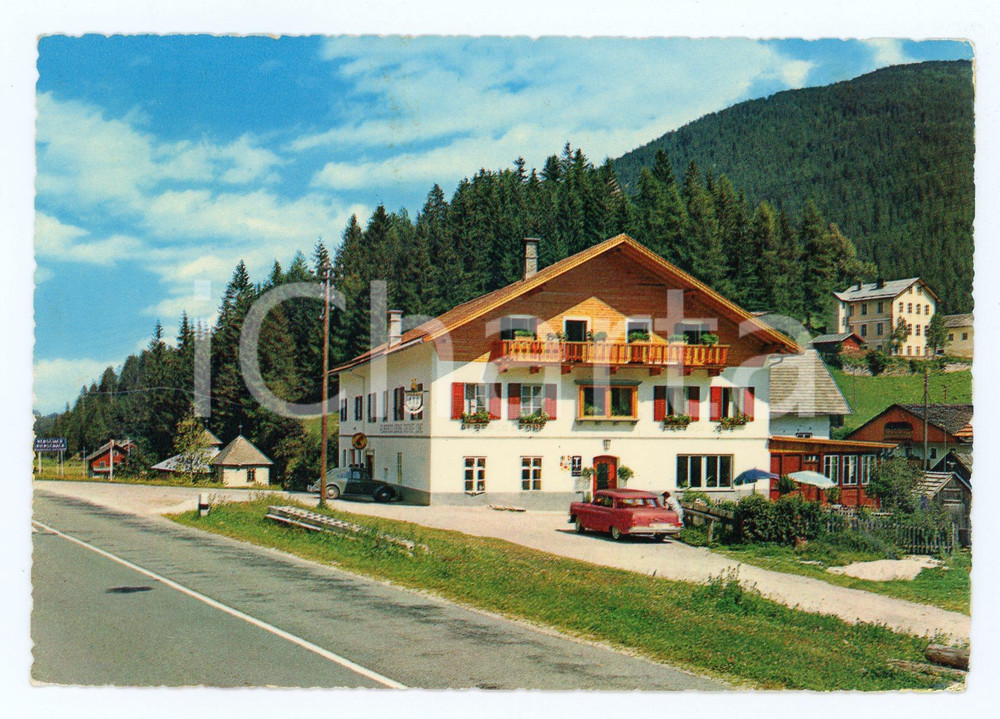 Cartolina originale da collezione 1968 INNICHEN BZ Albergo LEONE a VIERSCHACH Cartolina VINTAGE FG VG 1