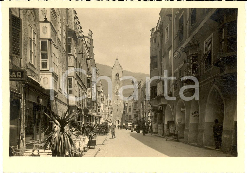 Cartolina originale da collezione 1950 ca VIPITENO BZ Veduta del centro storico Cartolina ANIMATA FG VG 1