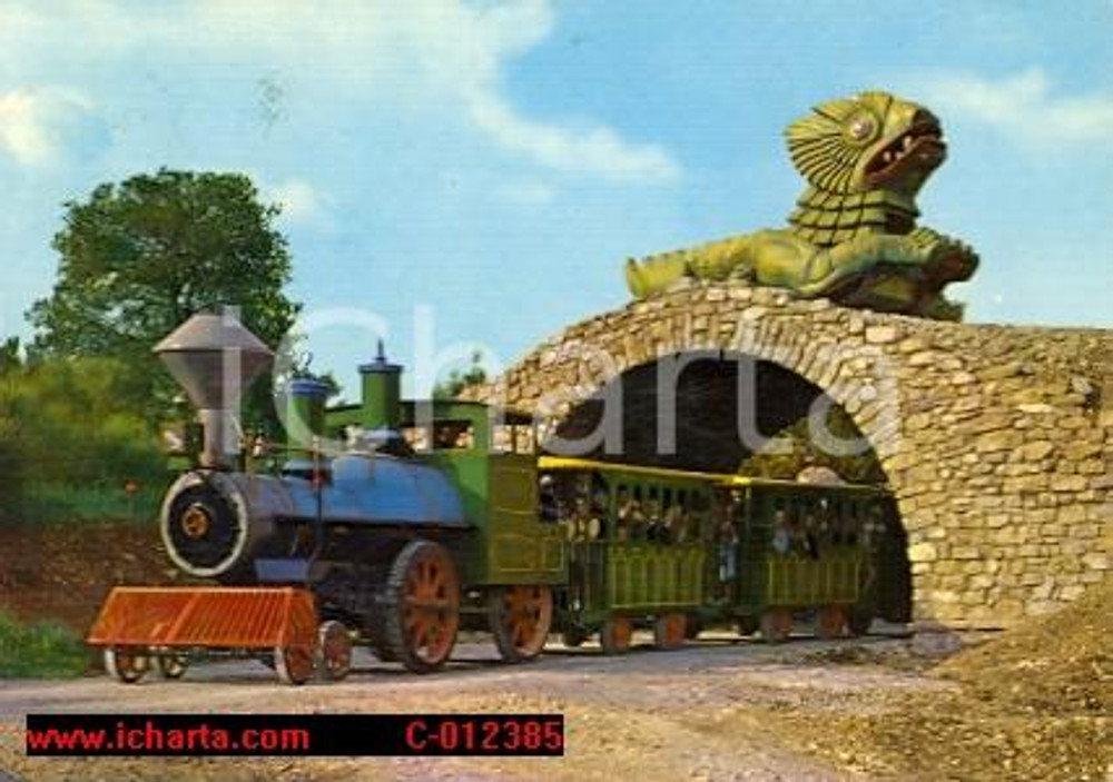 Cartolina originale da collezione 1967 PERUGIA Trenino turistico SPAGNOLIA Città della Domenica Cartolina VINTAGE 1