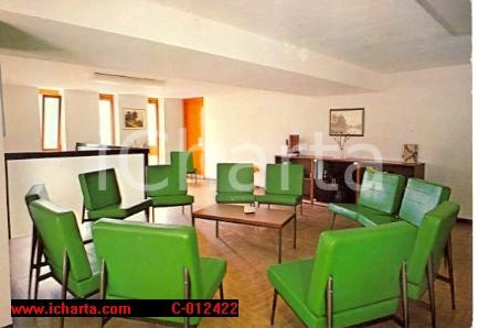 Cartolina originale da collezione 1970 ca CANDIA CANAVESE TO Sala lettura Soggiorno CARITAS Cartolina FG NV 1