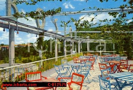 Cartolina originale da collezione 1970 CHIANCIANO TERME SI Terrazza Grand Hotel BOSTON Cartolina VINTAGE FG VG 1