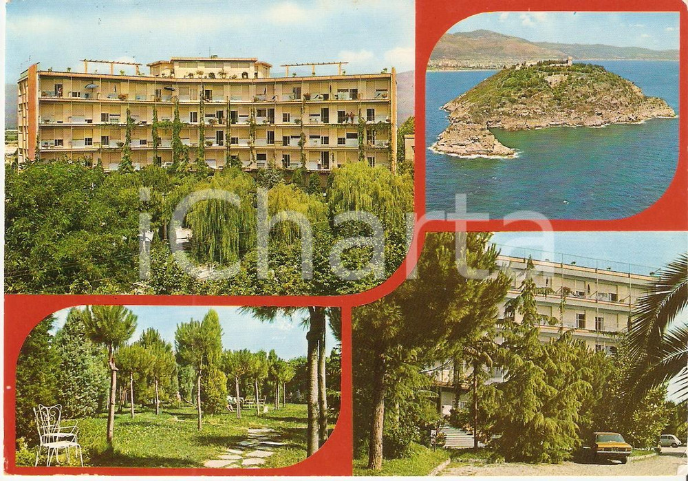 Cartolina originale da collezione 1974 ALBENGA SV Casa di cura SAN MICHELE Vedutine Cartolina VINTAGE FG VG 1