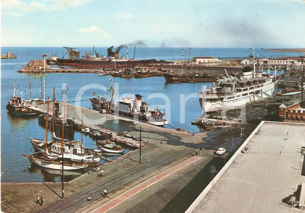 Cartolina originale da collezione 1959 CIVITAVECCHIA RM Veduta del porto Cartolina FG VG 1