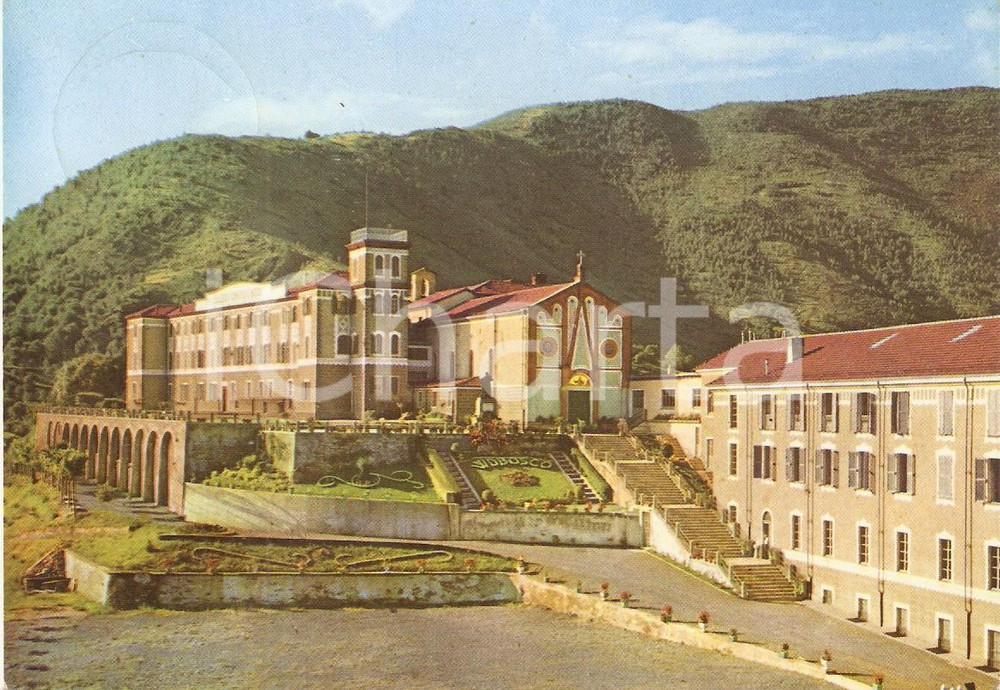 Cartolina originale da collezione 1962 LANZO TORINESE TO Ist. Salesiano San Filippo Neri  Chiesa Cartolina FG 1