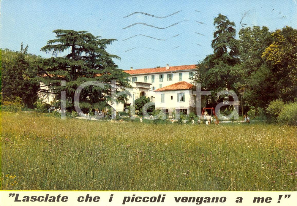 Cartolina originale da collezione 1992 CARVICO BG Istituto del SACRO CUORE Villa PESCHIERA Cartolina VINTAGE 1