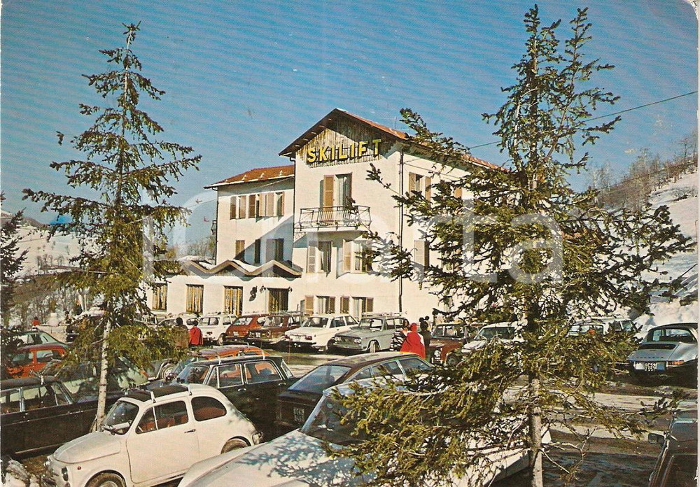 Cartolina originale da collezione 1976 FRABOSA SOPRANA CN Albergo SKILIFT Cartolina vintage 1