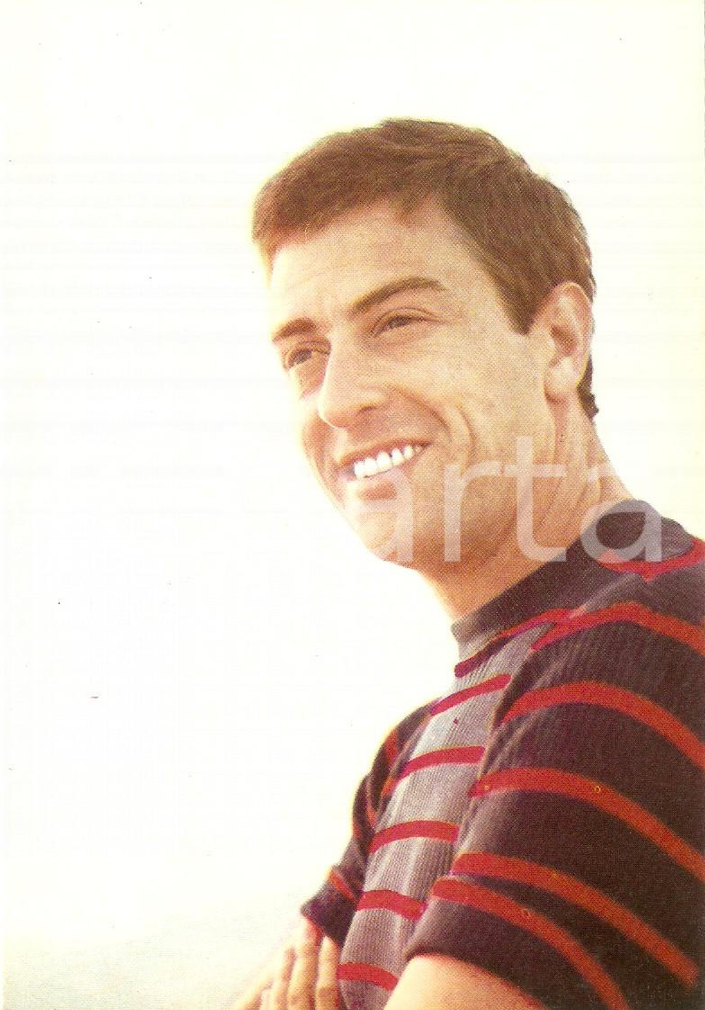 Cartolina originale da collezione 1965 ca MUSICA Tony DEL MONACO Ritratto del cantante Cartolina FG NV 1