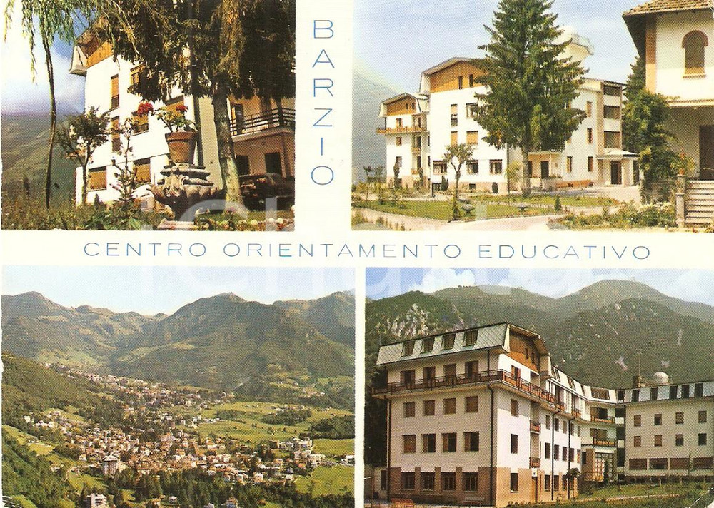 Cartolina originale da collezione 1971 BARZIO LC Centro orientamento educativo  Vedutine Cartolina FG NV 1