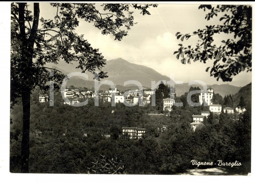 Cartolina originale da collezione 1957 VIGNONE VB Veduta con la frazione BUREGLIO Cartolina postale FG VG 1
