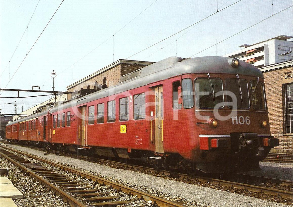 Cartolina originale da collezione 1983 ZURICH SVIZZERA Ferrovie SBB Locomotiva RABDe 12/12 1106 Cartolina FG NV 1