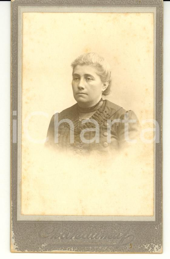 Fotografia d'epoca originale 1880 AVIGNON (F) Portrait de dame - Photo CHATEAUNEUF CDV 1