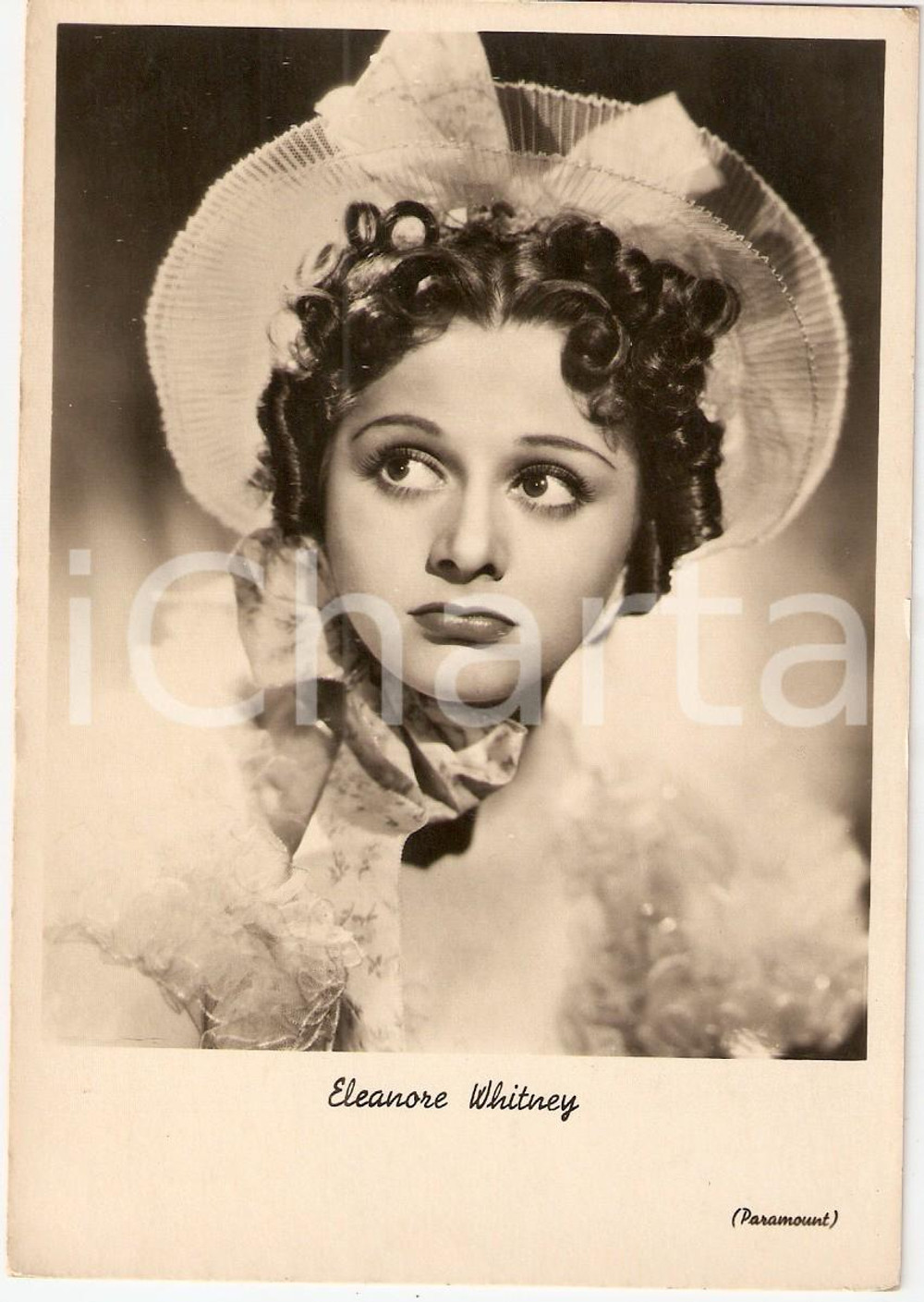 Cartolina originale da collezione 1935 ca CINEMA Ritratto Eleanore WHITNEY Attrice PARAMOUNT *Cartolina FG NV 1
