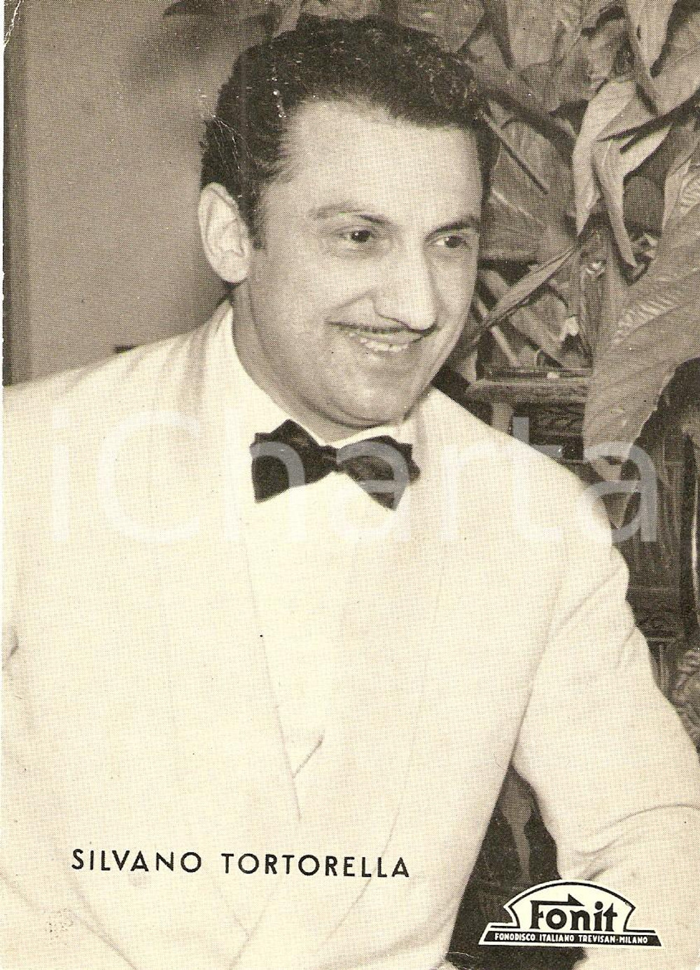 Cartolina originale da collezione 1950 ca MUSICA Silvano TORTORELLA Orchestra OPEN GATE Dischi FONIT *Foto seriale 1