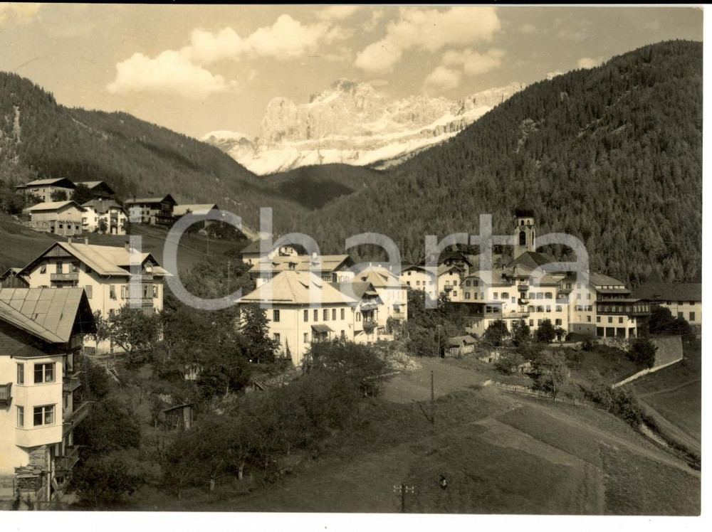 Cartolina originale da collezione 1959 NOVA LEVANTE BZ Panorama della VAL D EGA con CATENACCIO Cartolina FG VG 1
