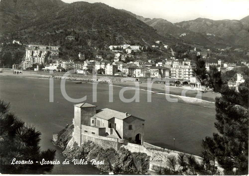 Cartolina originale da collezione 1966 LEVANTO SP Scorcio panoramico da villa NASI Cartolina FG VG 1