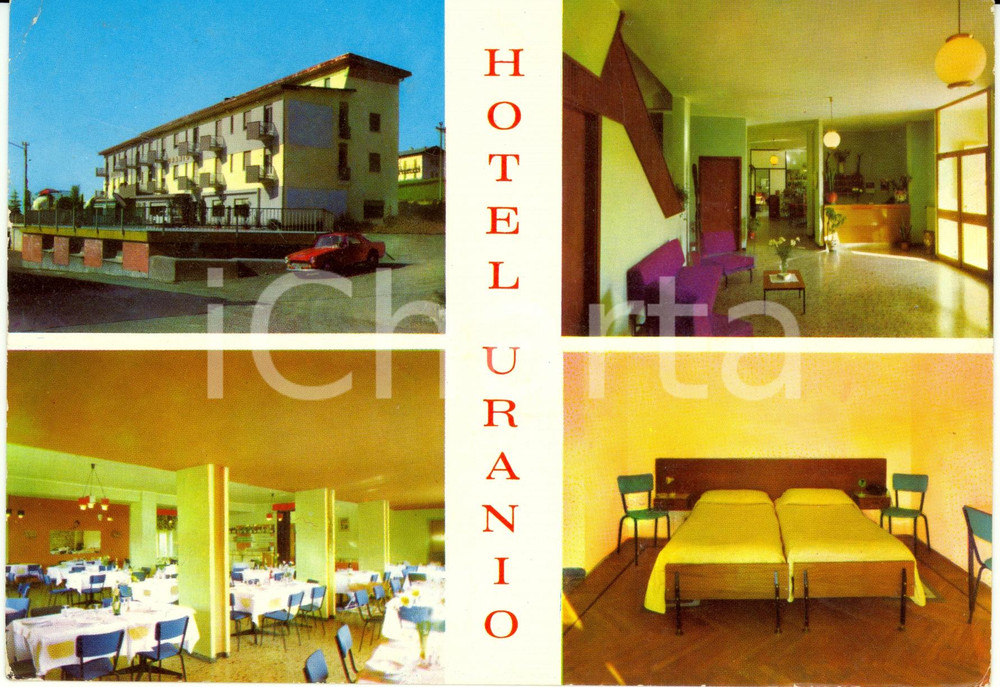Cartolina originale da collezione 1970 SANGIACOMO DI ROBURENT CN Vedutine HOTEL URANIO Cartolina FG VG VINTAGE 1