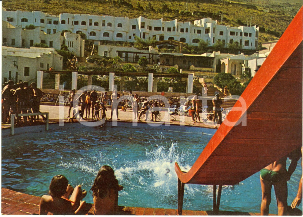 Cartolina originale da collezione 1979 SAN VITO LO CAPO TP Piscina villaggio turistico CALAMPISO VINTAGE FG VG 1