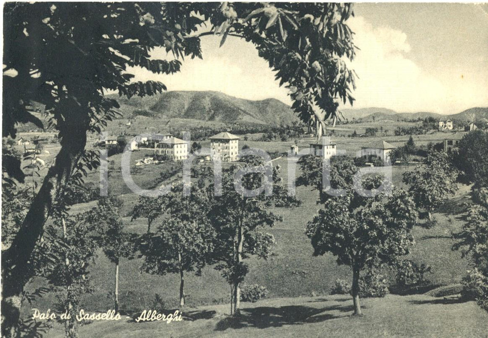 Cartolina originale da collezione 1956 SASSELLO SV Frazione PALO con gli alberghi Cartolina postale FG VG 1