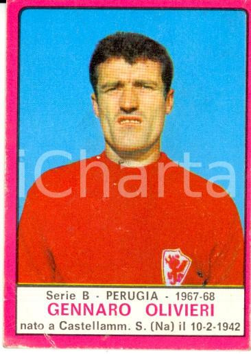 Oggetto da collezione cartaceo PANINI - CALCIATORI 1967 - 1968 Figurina Gennaro OLIVIERI *Serie B PERUGIA 1