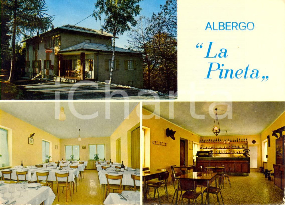 Cartolina originale da collezione 1976 SANT'ANNA ROCCABRUNA (CN) Vedutine albergo LA PINETA *Cartolina VINTAGE 1