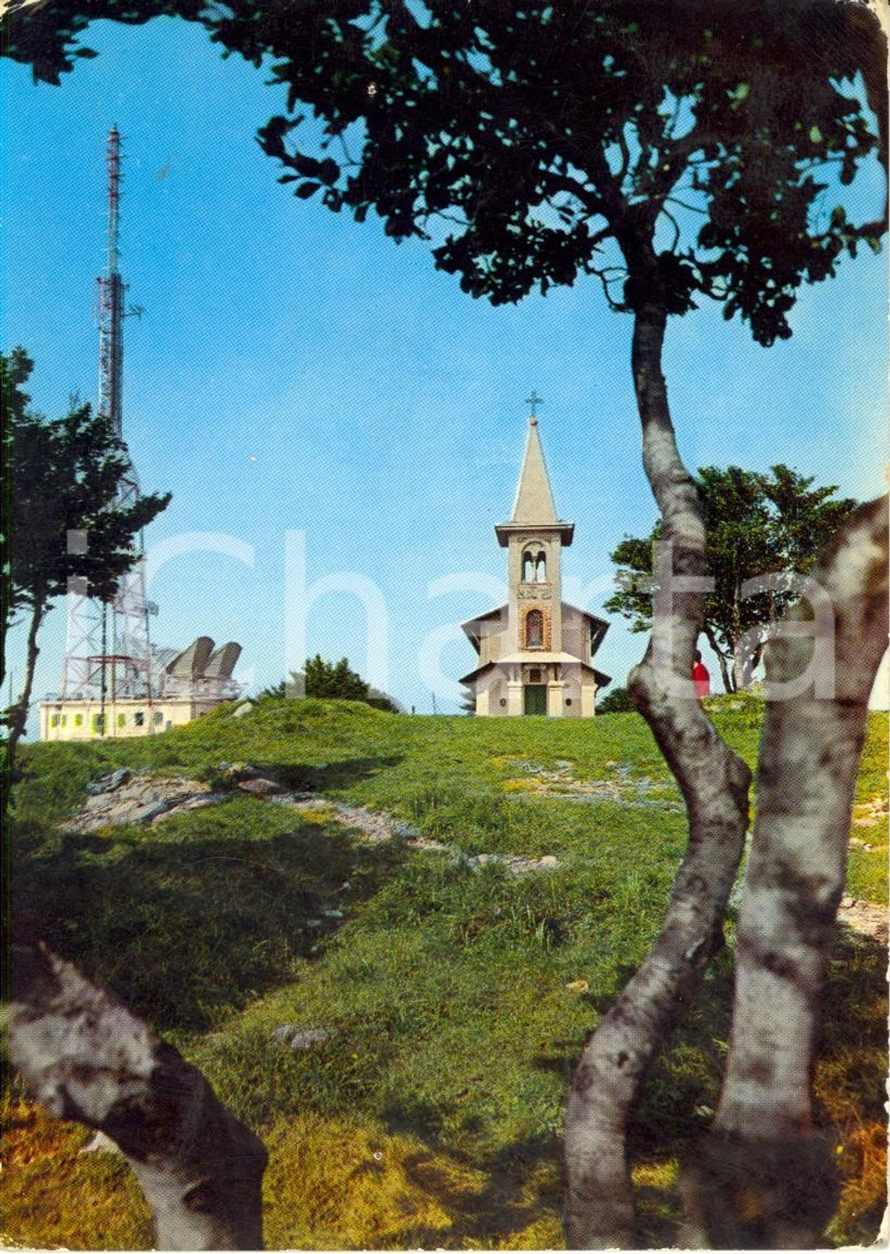 Cartolina originale da collezione 1965 SASSELLO (SV) Santuario REGINA PACIS sul monte BEIGUA *Cartolina FG VG 1