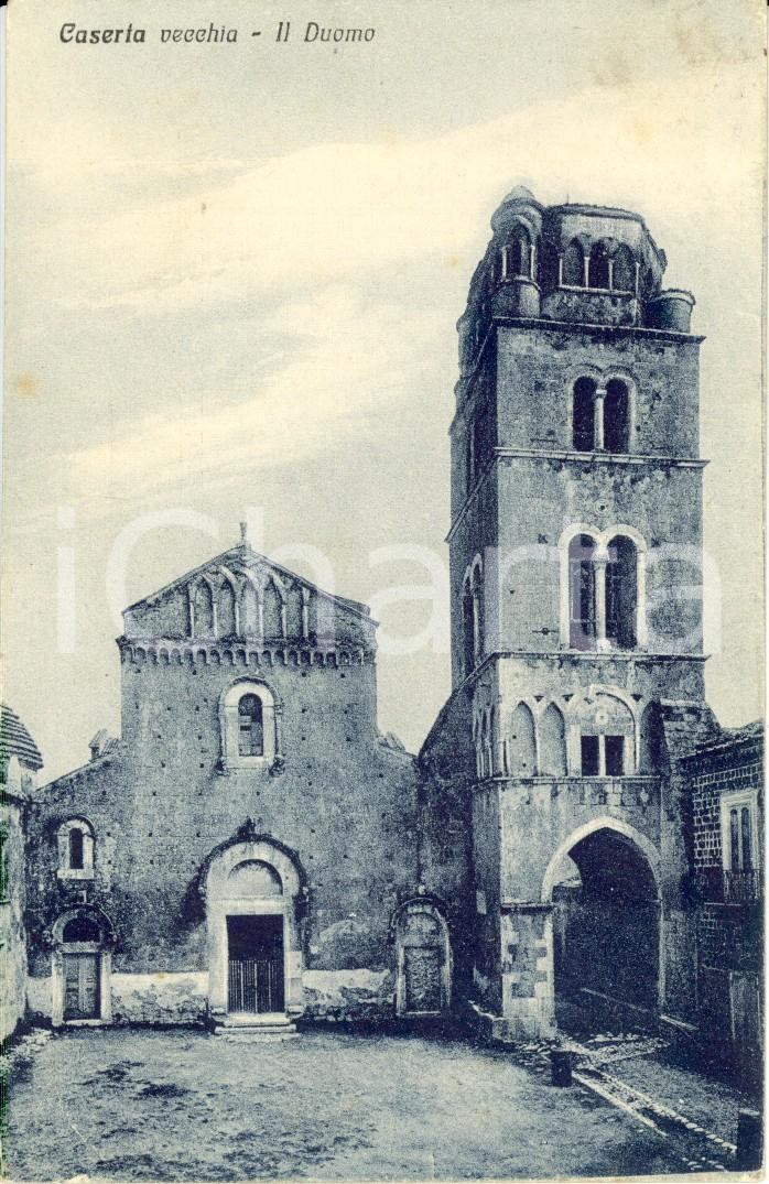 Cartolina originale da collezione 1928 CASERTA Veduta DUOMO nella cittÃ  vecchia Cartolina postale FP VG 1
