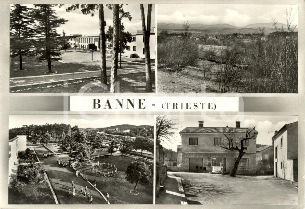 Cartolina originale da collezione 1965 TRIESTE Vedutine della frazione BANNE Cartolina postale FG VG 1