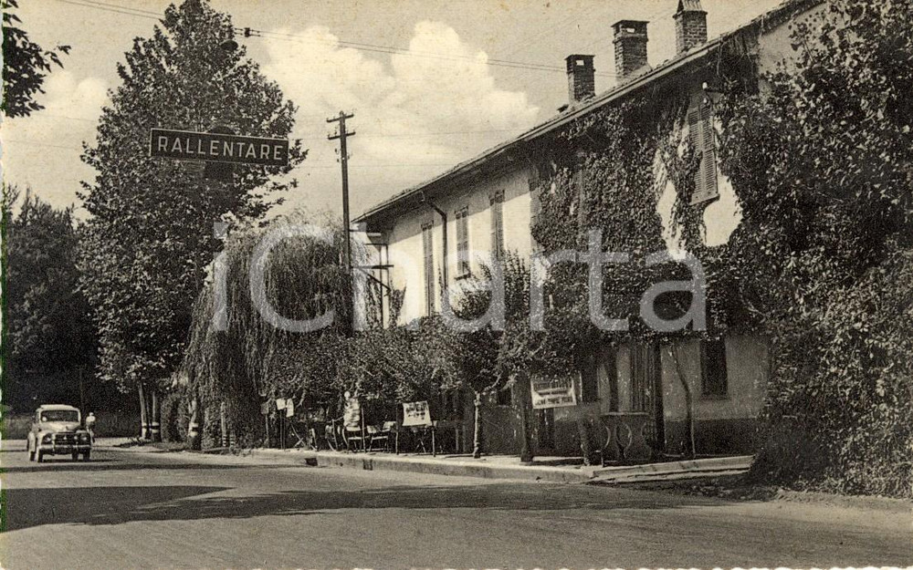 Cartolina originale da collezione 1940 ca CARONNO PERTUSELLA VA Strada di ingresso al paese Cartolina FP NV 1