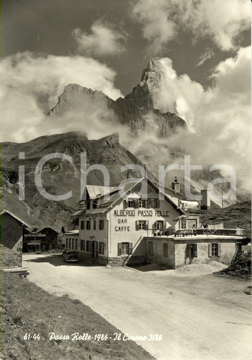 Cartolina originale da collezione 1957 SIROR TN Albergo PASSO ROLLE di Giovanni SEGATO e Monte CIMONE VG 1